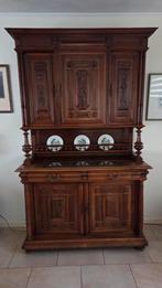 Antieke massief eikenhouten servieskast, Ophalen