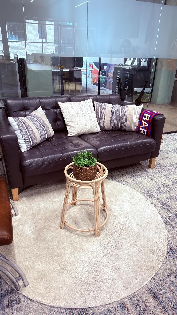 Lounge bank met kussens + gratis stoel, Huis en Inrichting, Ophalen, Gebruikt, Minder dan 75 cm, 150 tot 200 cm