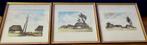 3 Litho's van Dirk Baksteen - Ingelijst achter glas, Ophalen of Verzenden