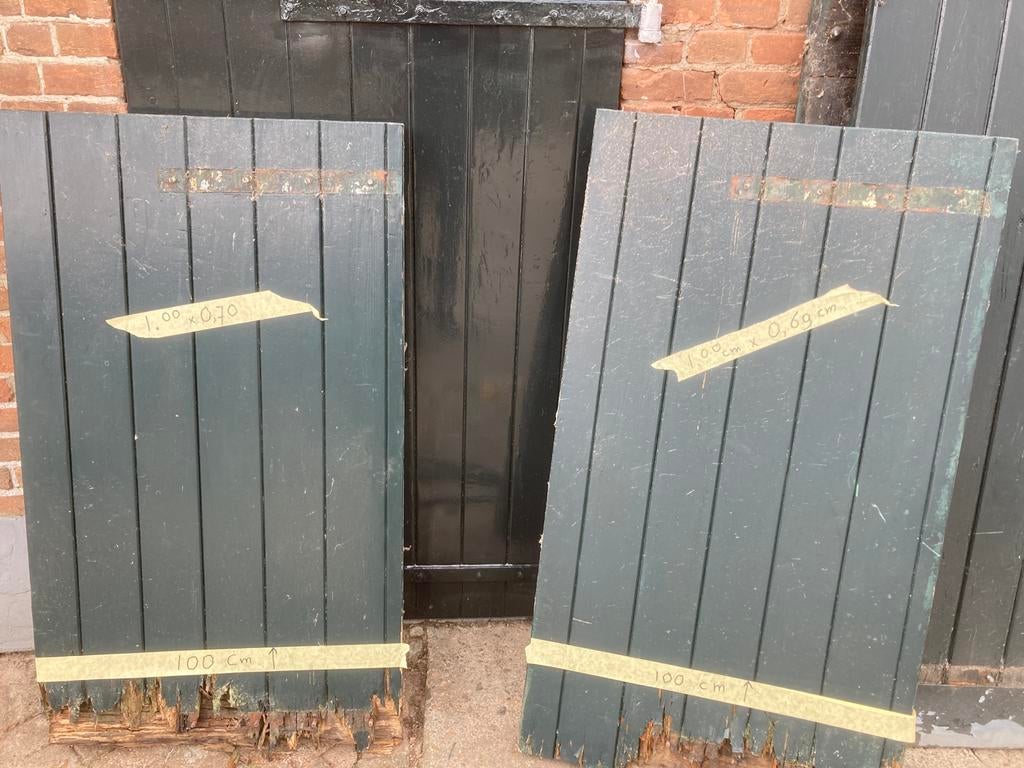 4  staldeuren. Gratis, Tuin en Terras, Schuttingen, Ophalen, 1 tot 2 meter, Minder dan 3 meter, Zo goed als nieuw