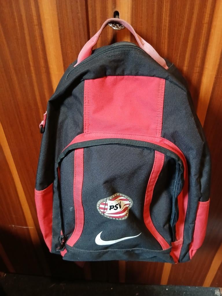 PSV Rugtas - Zwart/Rood, Overige merken, Gebruikt, 25 tot 40 cm, Ophalen of Verzenden