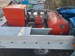 Diesel Compressor 10 Bar op geremde aanhanger, 100 liter of meer, Ophalen, Gebruikt, 6 tot 10 bar