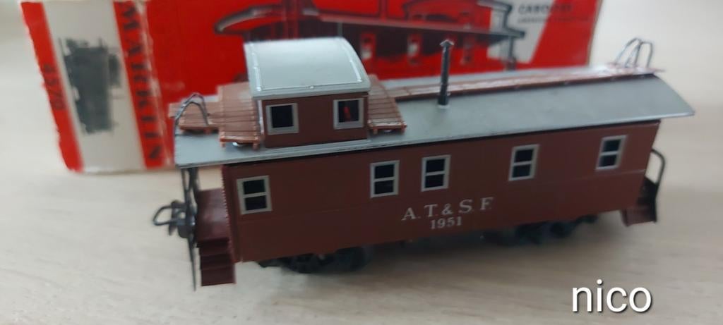 Märklin USA Santa Fe AT&SF caboose artnr 4570 in ovp, Hobby en Vrije tijd, Modeltreinen | H0, Wisselstroom, Wagon, Ophalen of Verzenden