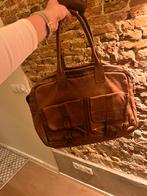 Bruine leren tas Cowboysbag, Ophalen, Gebruikt, Bruin, Handtas