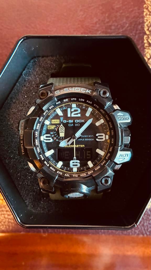 Casio G-Shock Mudmaster GWG-1000-1A3ER - Robuust Horloge, Ophalen, Casio, Kunststof, Gebruikt