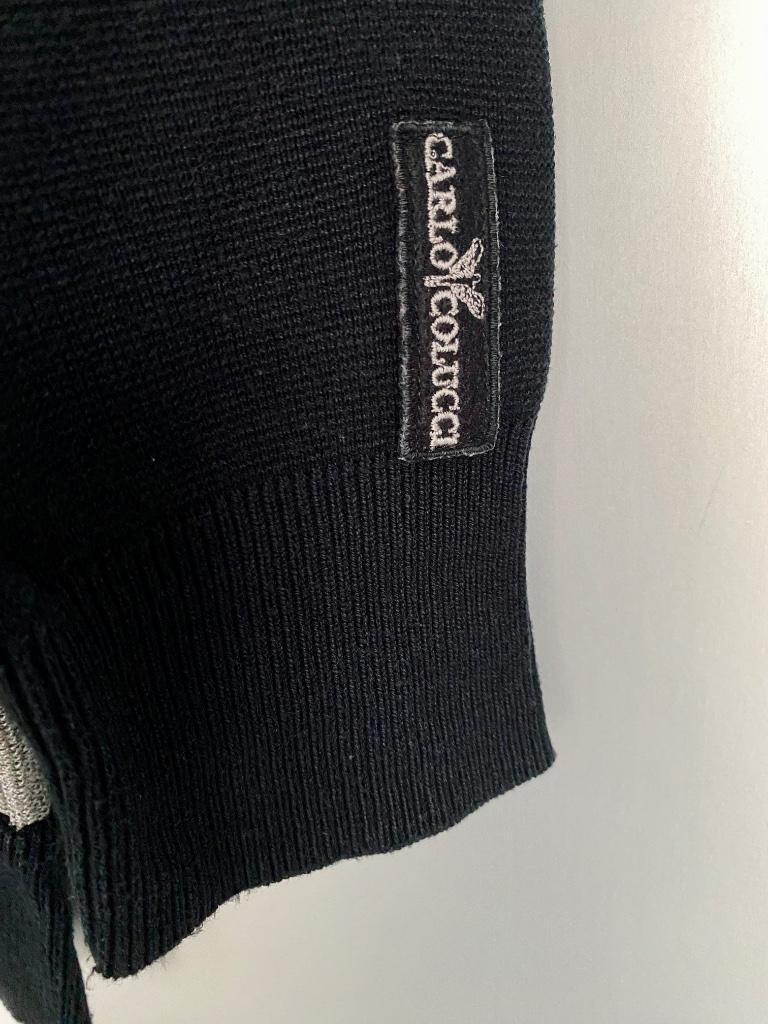 J02 Carlo Colucci: maat 50=M trui zwart/grijs, Kleding | Heren, Maat 48/50 (M), Zwart, Ophalen of Verzenden, Zo goed als nieuw