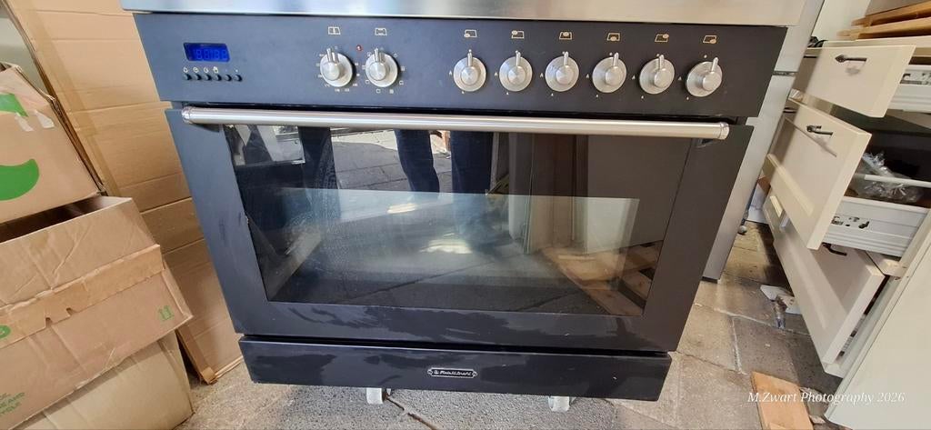 Fratelli Onofri 6-pits gasfornuis met oven 90 cm, 60 cm of meer, Ophalen of Verzenden, Gas, Vrijstaand