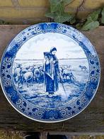 Origineel Blauw Delfts Aardewerk Herdersplaat van Boch, Ophalen of Verzenden
