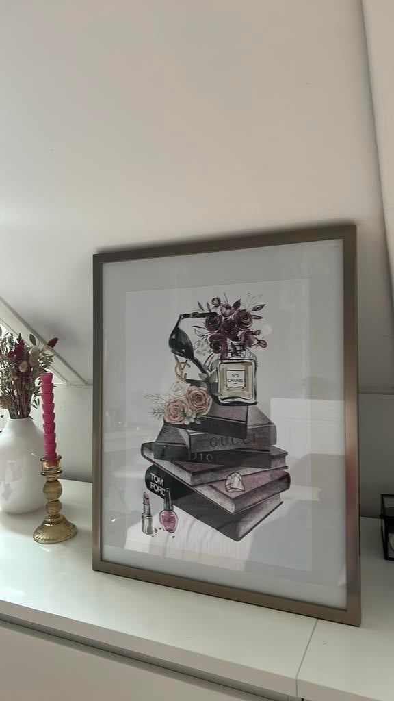 Schilderij chanel gucci tom ford, Ophalen, Zo goed als nieuw, Hout, 75 cm of meer