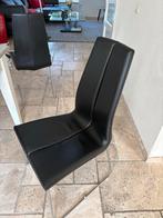 6x Design Leren Eetkamerstoelen - Sitnow, Huis en Inrichting, Stoelen, Ophalen, Gebruikt, Zwart, Leer