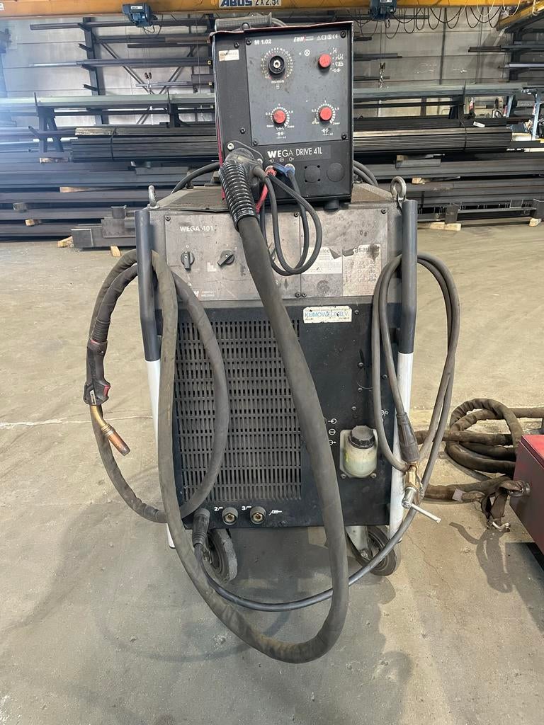 2 EWM WEGA 400 MIG Lasapparaat - Professioneel en Krachtig, Ophalen, Gebruikt, 250 ampère of meer, Co2