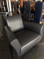 2x Rolf Benz fauteuil zwart, Ophalen, Gebruikt, 50 tot 75 cm, Leer
