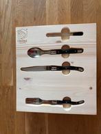 Laguiole Tapas Bestekset - Zwart Handvat, Nieuw, Ophalen of Verzenden, Rvs of Chroom, Vaatwasserbestendig