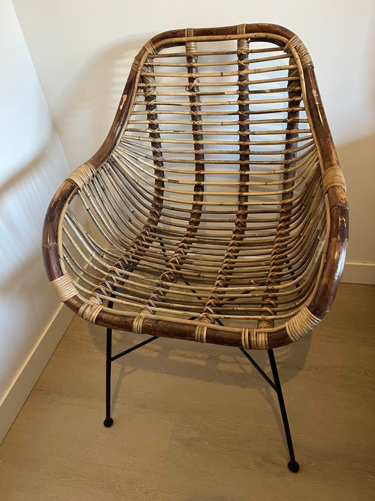 Eetstoel rotan, Kinderen en Baby's, Ophalen, Zo goed als nieuw, Stoel(en)