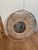 Bohemian spiegel Kwantum - Rotan look, Ophalen, Zo goed als nieuw, Rond, 50 tot 75 cm