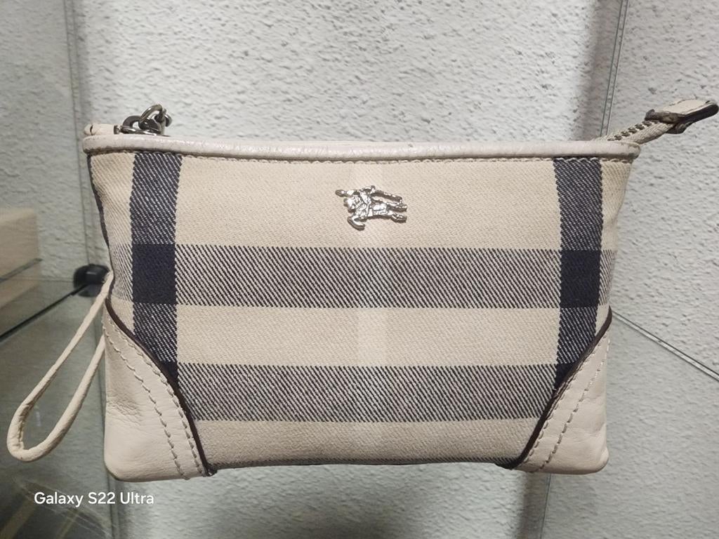 Vintage  burberrys toilettasje/clutch, Verzenden, Gebruikt, Overige kleuren, Overige typen