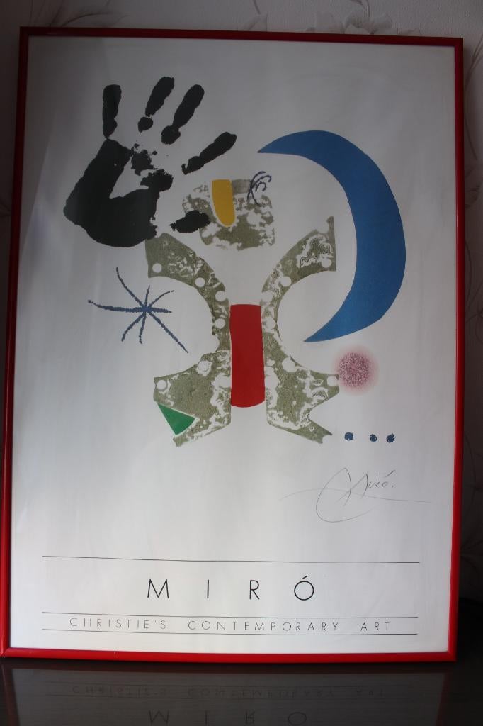 VINTAGE JOAN MIRO CHRISTIES LITHOGRAFIE, Ophalen