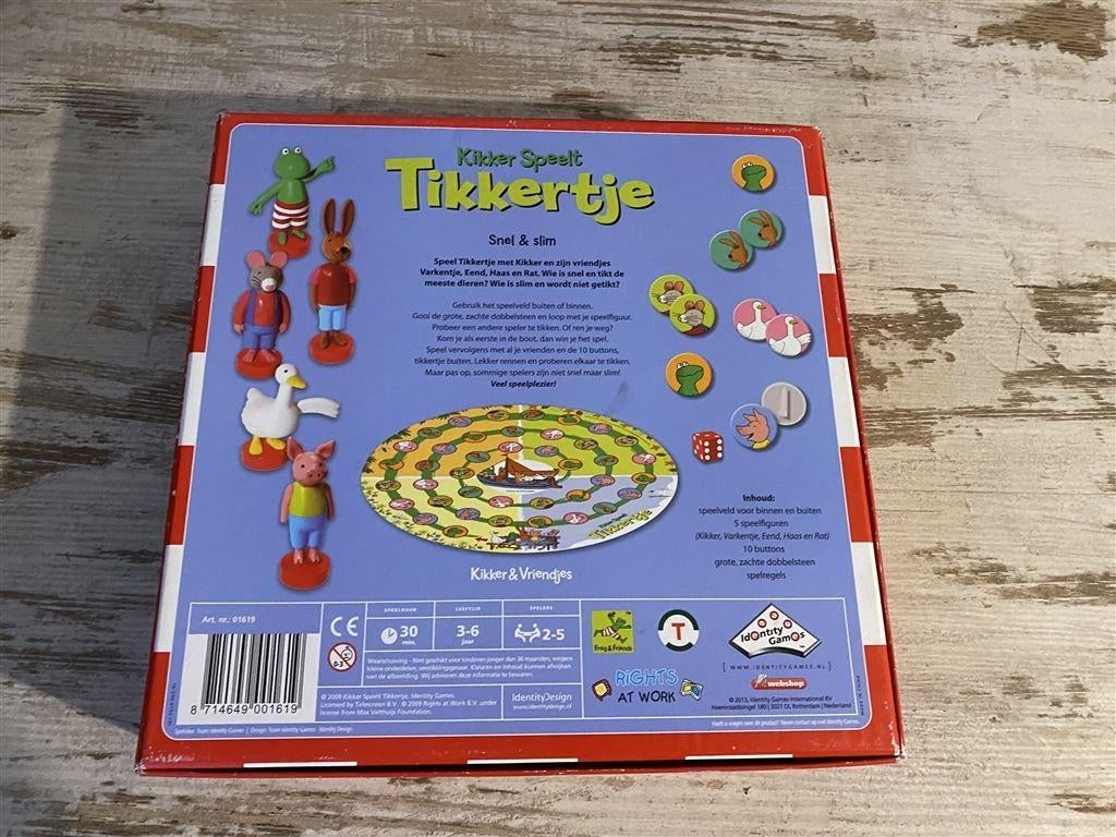 Kikker speelt tikkertje vierkante doos [s567], Hobby en Vrije tijd, Gezelschapsspellen | Bordspellen, Ophalen of Verzenden, Zo goed als nieuw