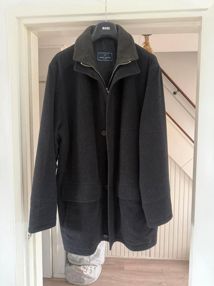 Daniel Hechter wollen jas – maat 50 (valt als L) Nette Staat, Kleding | Heren, Jassen | Winter, Nieuw, Maat 52/54 (L), Zwart, Ophalen of Verzenden
