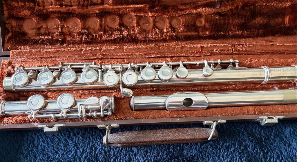 Dwarsfluit Prelude met koffer, Ophalen of Verzenden, Gebruikt, Dwarsfluit, Met koffer of tas