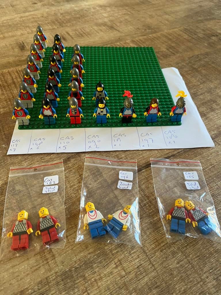 Lego castle ridder knight minifig x 29 jaren 80/90, Ophalen of Verzenden