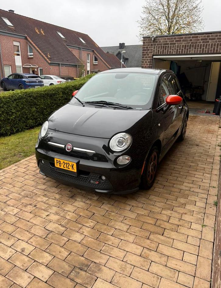 Fiat E 2014 Zwart, Auto's, Fiat, 500E, ABS, Airbags, Airconditioning, Bluetooth, Bochtverlichting, Boordcomputer, Centrale vergrendeling