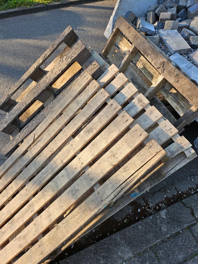 Pallets - 10 Pieces - Gratis / Free, Ophalen, Gebruikt, Minder dan 25 mm, Pallet