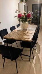 8 eetkamerstoelen, Huis en Inrichting, Tafels | Eettafels, Ophalen, 200 cm of meer, 50 tot 100 cm, Zo goed als nieuw