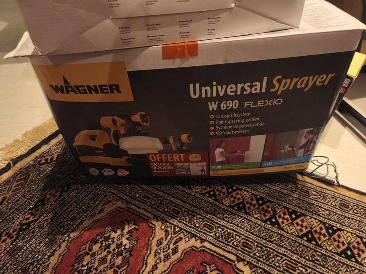 Wagner universele verfspuit W690 FLEXiO - 630 W, Doe-het-zelf en Verbouw, Verf, Beits en Lak, Wit, Ophalen