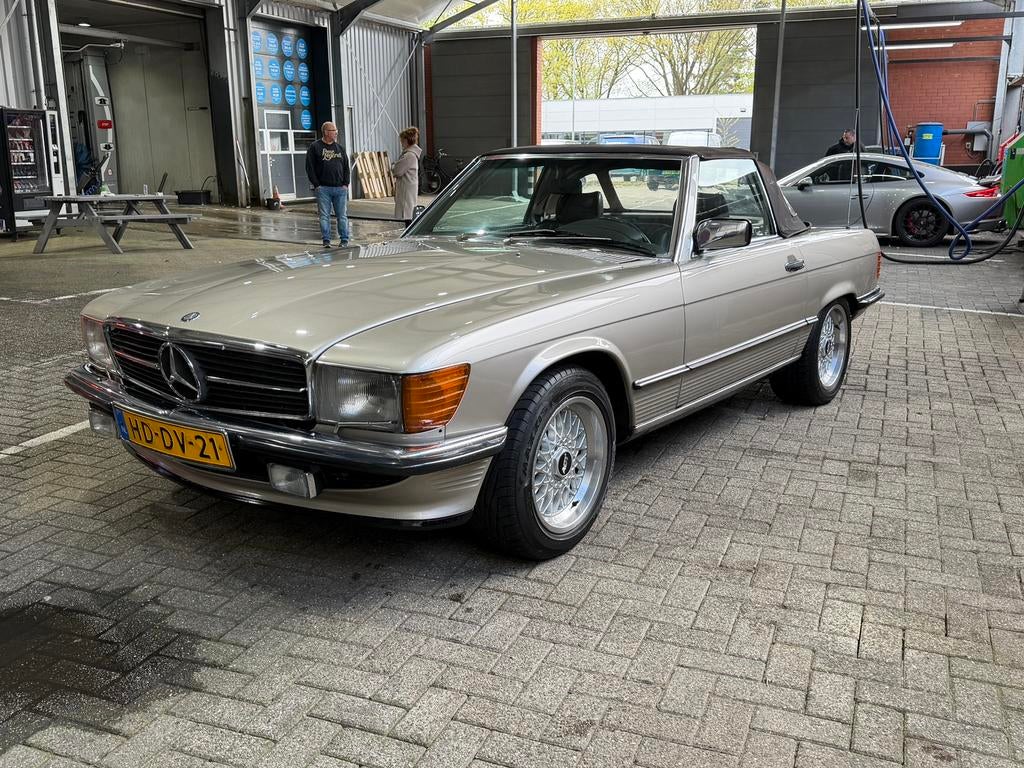 Mercedes-Benz SL500 1986 Beige Origineel Europees, Automaat, 4973 cc, 8 cilinders, Cabriolet