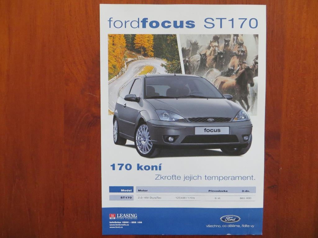 Ford Focus ST170 (únor / febr. 2002), Ophalen of Verzenden, Nieuw, Ford