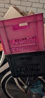 Fietskrat, Fietsen en Brommers, Fietsaccessoires | Fietsmanden, Gebruikt, Onbekend, Stuurbevestiging, Ophalen of Verzenden