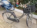 Omafiets met mand - Gebruikt, maar functioneel, Fietsen en Brommers, Overige merken, Terugtraprem, Ophalen of Verzenden, 53 tot 56 cm