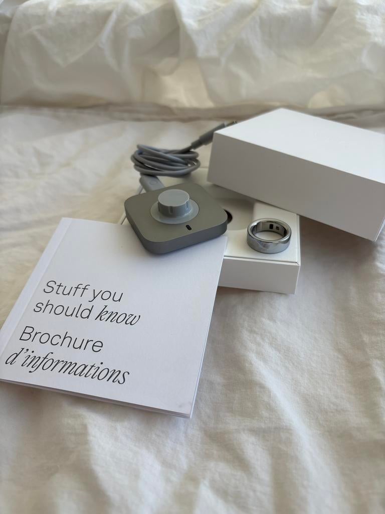 Zo goed als nieuw! Oura ring 4 zilver maat 8, Ophalen of Verzenden, Zo goed als nieuw, Rvs