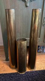 Set 3 messing hulzen – militaria WO2 stijl decoratie object, Ophalen