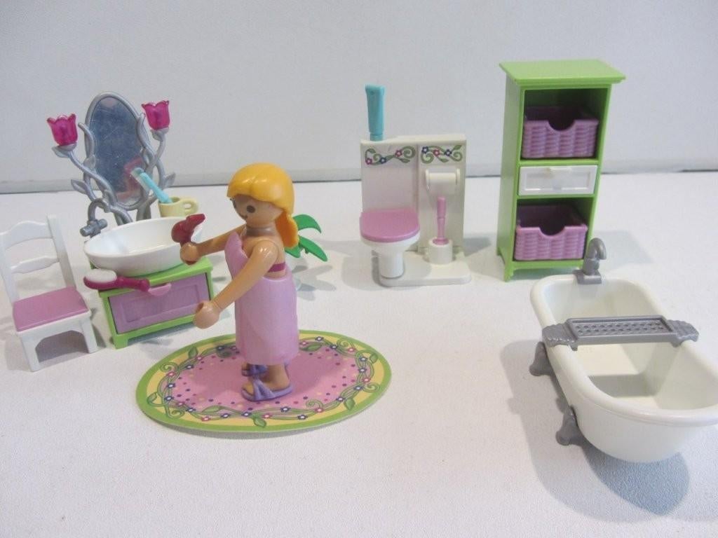 Playmobil Badkamer met bad op pootjes – 5307, Ophalen of Verzenden, Gebruikt, Los playmobil