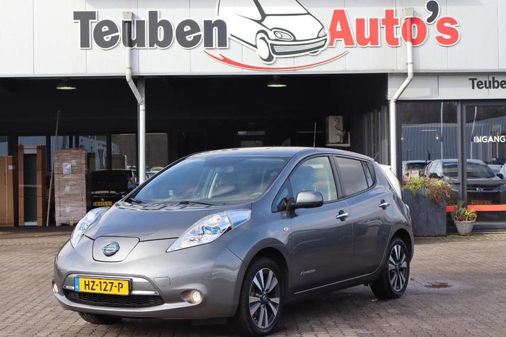 Nissan LEAF Tekna 30 kWh BTW Auto, Lederen interieur, Stoelv, Auto's, Nissan, Bedrijf, Te koop, Leaf, 360° camera, ABS, Airbags