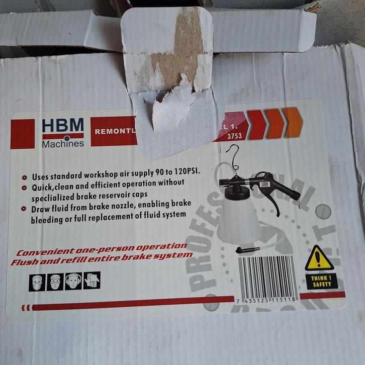 HBM Machines Remontluchtingsapparaat - Professioneel, Auto-onderdelen, Remmen en Aandrijving, Universele onderdelen, Nieuw, Ophalen of Verzenden