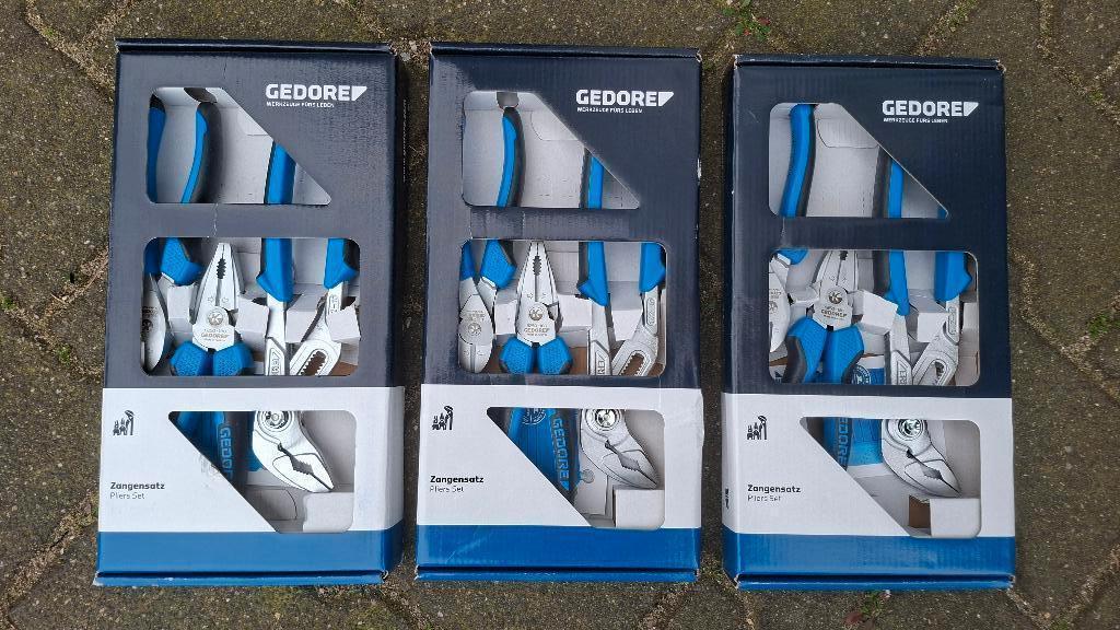 Gedore Tangenset Kniptang Waterpomptang combinatietang NIEUW, ., Nieuw, Ophalen of Verzenden, .