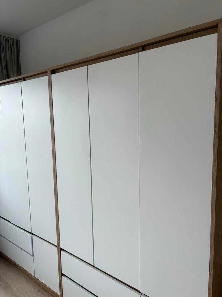 2 Moderne kledingkasten met lades en deuren Jysk, Ophalen, 200 cm of meer, Zo goed als nieuw, Met lade(s)