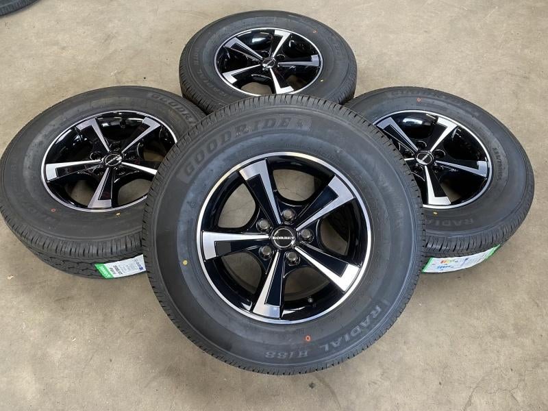 15 inch Borbet CWT caravan trailer aanhager velgen + banden, 15 inch, Banden en Velgen, Nieuw, Ophalen of Verzenden