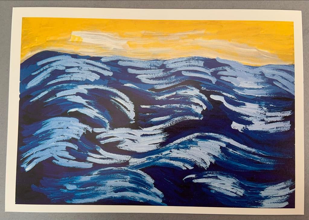 Karel Appel's NOACH - Ontwerp voor een toneeldoek, Verzamelen, Ansichtkaarten | Themakaarten, Ophalen of Verzenden, 1980 tot heden