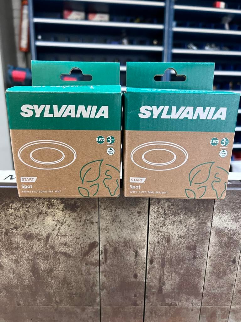 Sylvania Start Spotjes 2 stuks, Ophalen, Metaal of Aluminium, Nieuw, Led