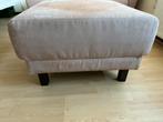 hocker poef voetenbank Montara vleug stof beige H45xB72xD72, Ophalen, Overige materialen, Zo goed als nieuw, 50 tot 75 cm