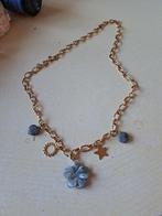 Ketting stainles steel 60cm labradoriet, Ophalen of Verzenden, Zilver, Overige materialen