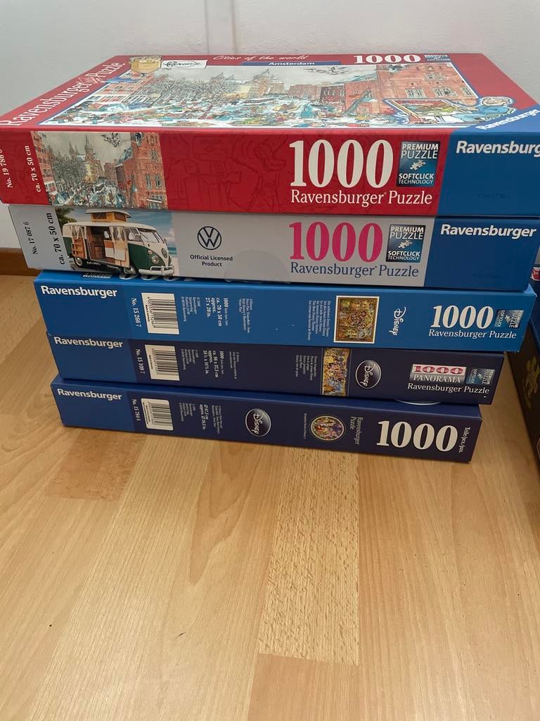 Ravensburger puzzels 1000 stukjes, Ophalen, 500 t/m 1500 stukjes, Gebruikt, Legpuzzel
