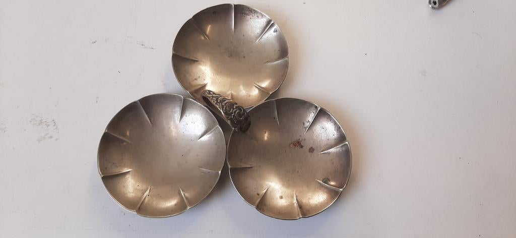 Zilverkleurig bonbonschaaltje, Ophalen of Verzenden