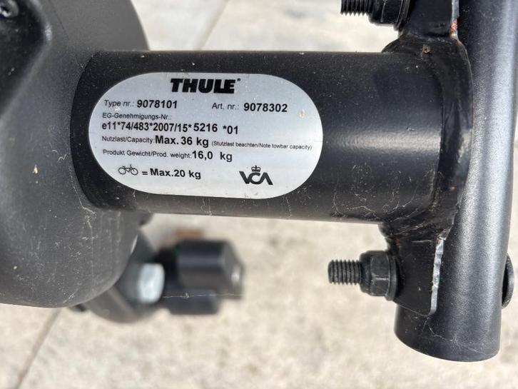 Fietsendrager Euroclick Thule, Auto diversen, Fietsendragers, Gebruikt, Trekhaakdrager, 2 fietsen, Ophalen
