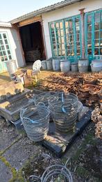 Zinken originele aardappel manden, Ophalen of Verzenden, Rond, Metaal, Minder dan 30 cm