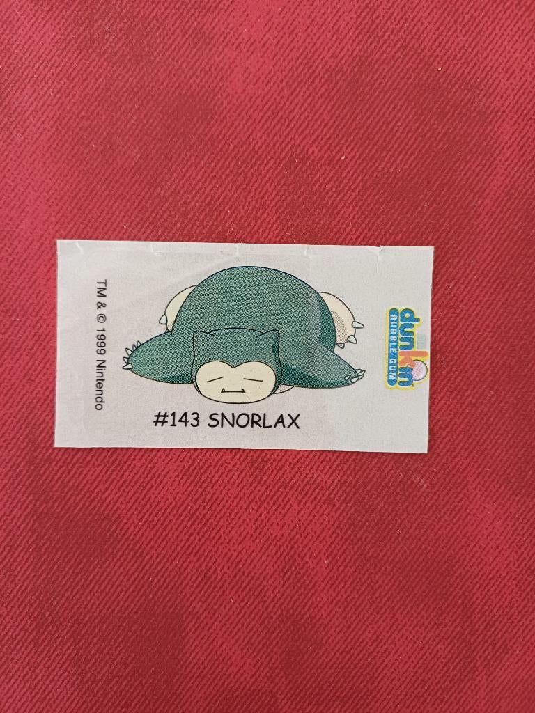 Pokémon 16x Dunkin stickers unpeeled & unscratched, Verzenden, Zo goed als nieuw, Overige typen